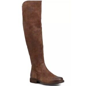 Born Britton Women's Over the Knee Riding Boots Size 8.5 M Brown Rust Suede